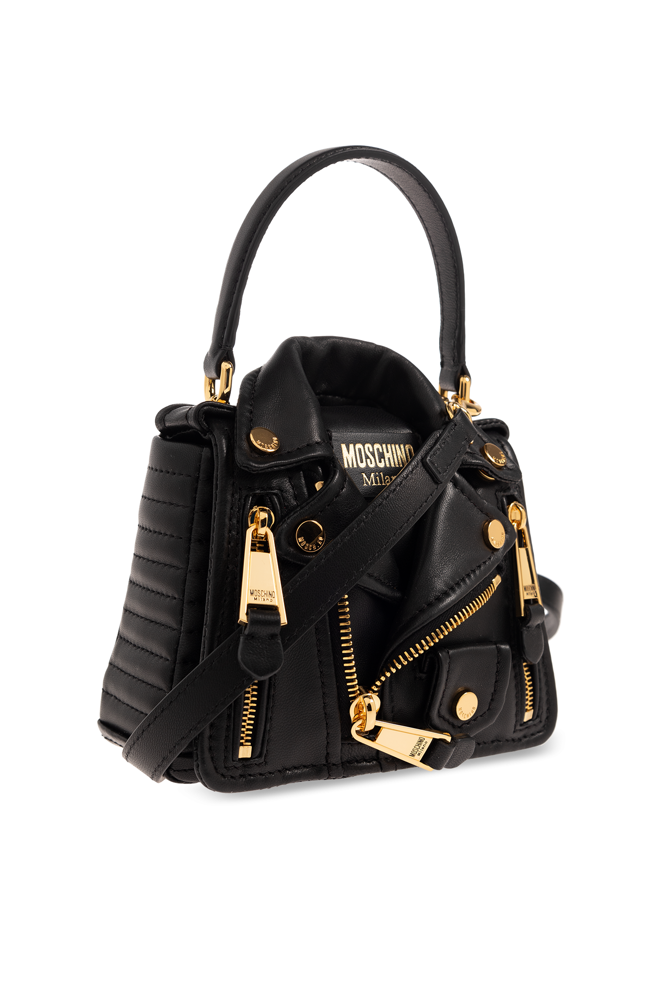 Moschino biker best sale jacket shoulder bag